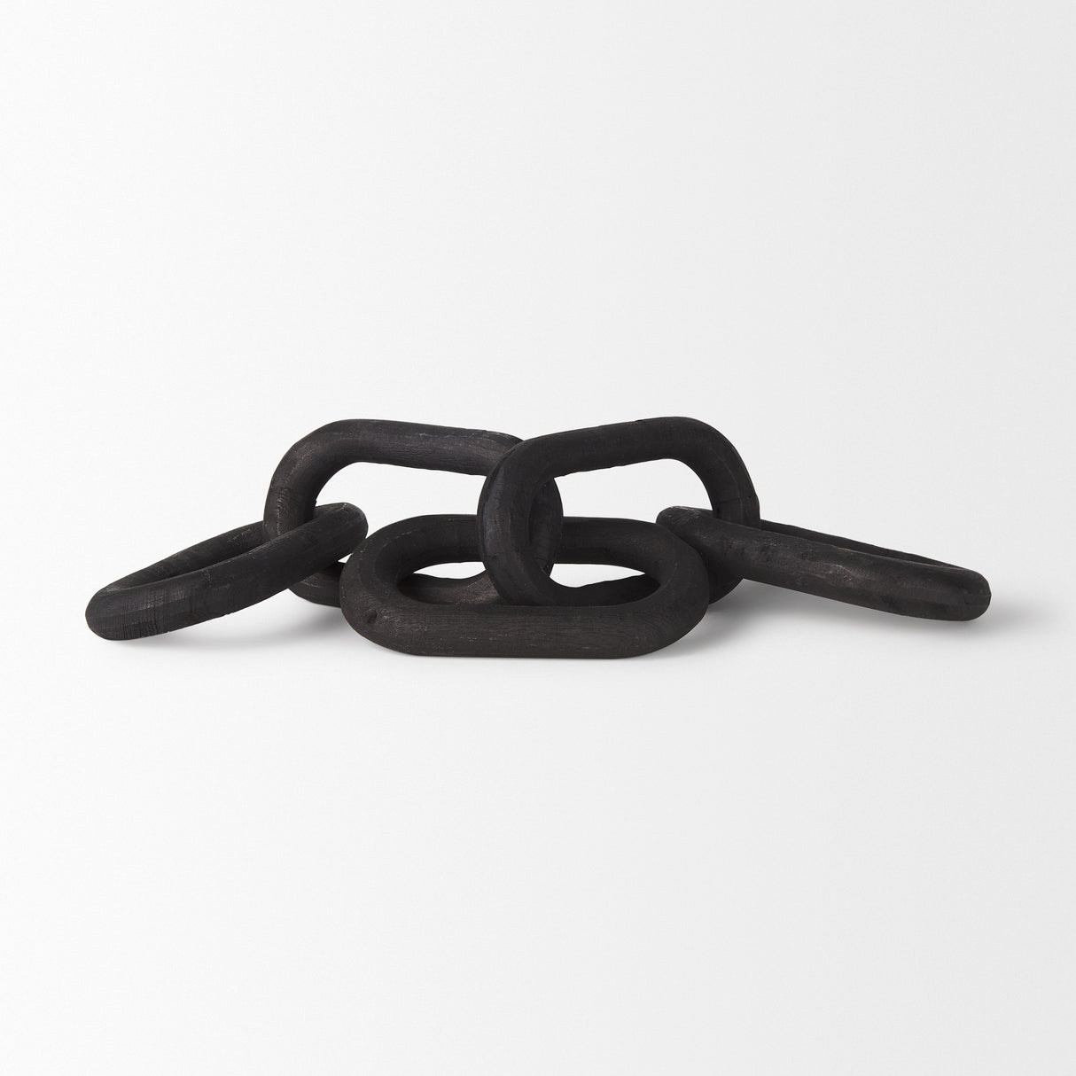 Alix 29.0L x 5.0W x 5.0H Black Wood Link Chain Decorative Object from Mercana - Luna Furniture