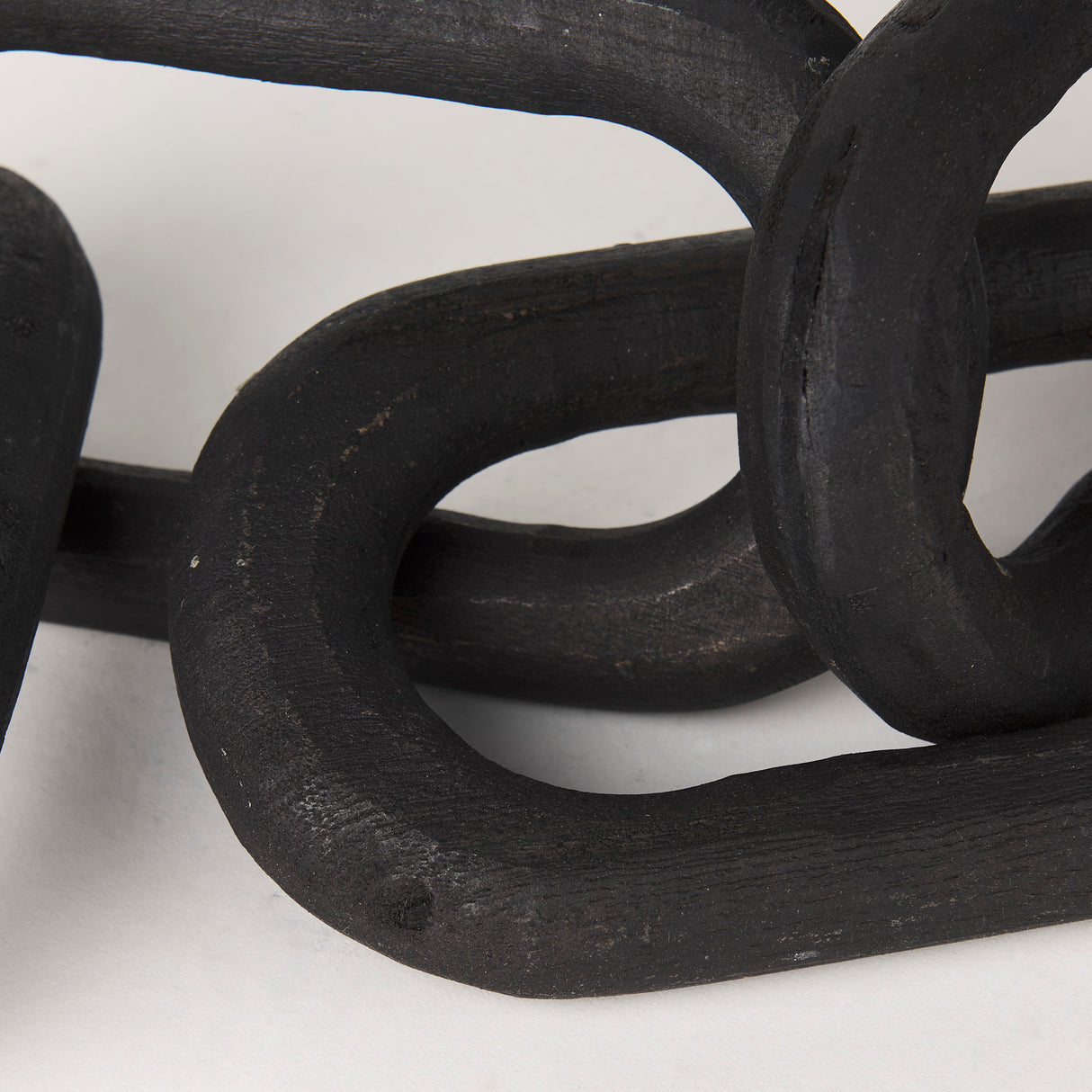 Alix 29.0L x 5.0W x 5.0H Black Wood Link Chain Decorative Object from Mercana - Luna Furniture