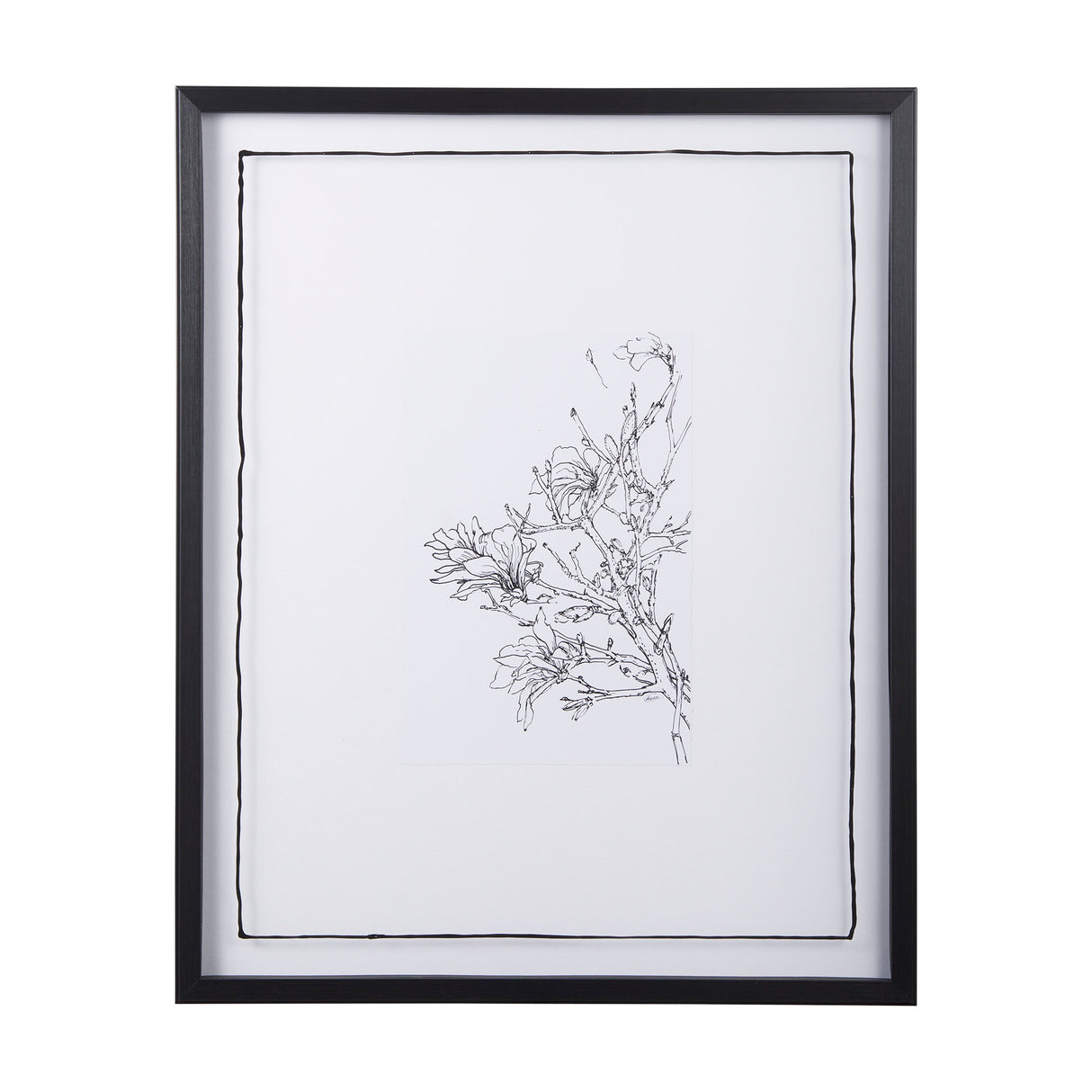 Spring Blooming VI by Mercana Studio a Hand Embellished Textured Framed Art Print Matted under Glass from Mercana - Luna Furniture