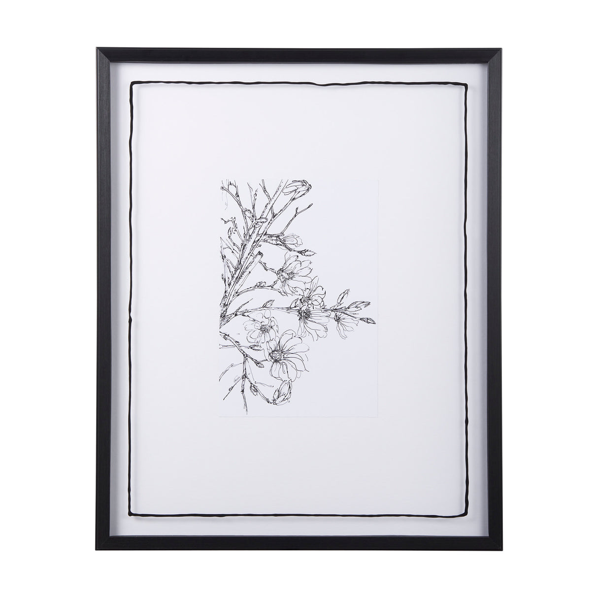 Spring Blooming X by Mercana Studio a Hand Embellished Textured Framed Art Print Matted under Glass from Mercana - Luna Furniture