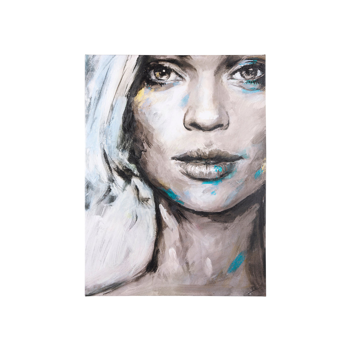 Unity III Woman (S) by Mercana Studio a Hand Embellished Textured Canvas from Mercana - Luna Furniture