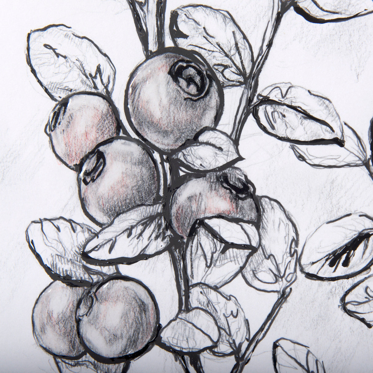 WildBerry Collection Hucklberry Mercana Studio Hand Embellished Framed Art Print Matted under Glass from Mercana - Luna Furniture