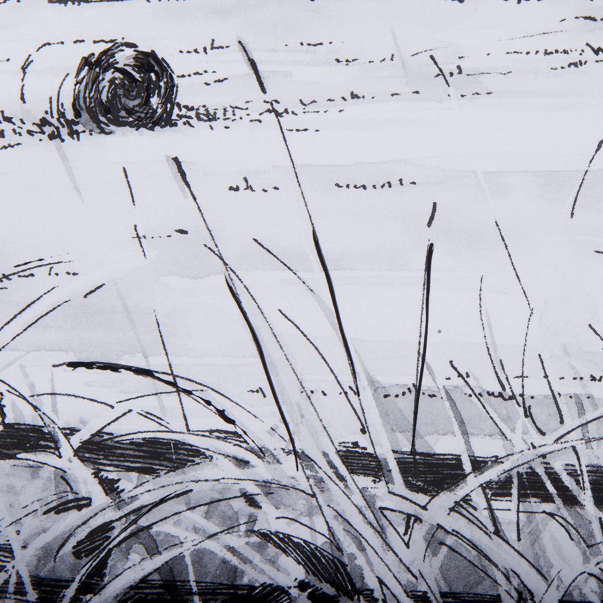 Farm View II by Mercana Studio a Hand Embellished Textured Framed Art Print Matted under Glass from Mercana - Luna Furniture
