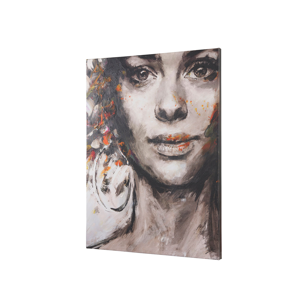 Unity II Woman (S) by Mercana Studio a Hand Embellished Textured Canvas from Mercana - Luna Furniture