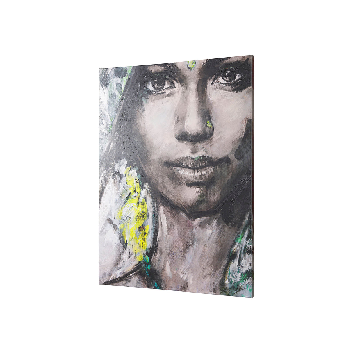 Unity V Woman (S) by Mercana Studio a Hand Embellished Textured Canvas from Mercana - Luna Furniture