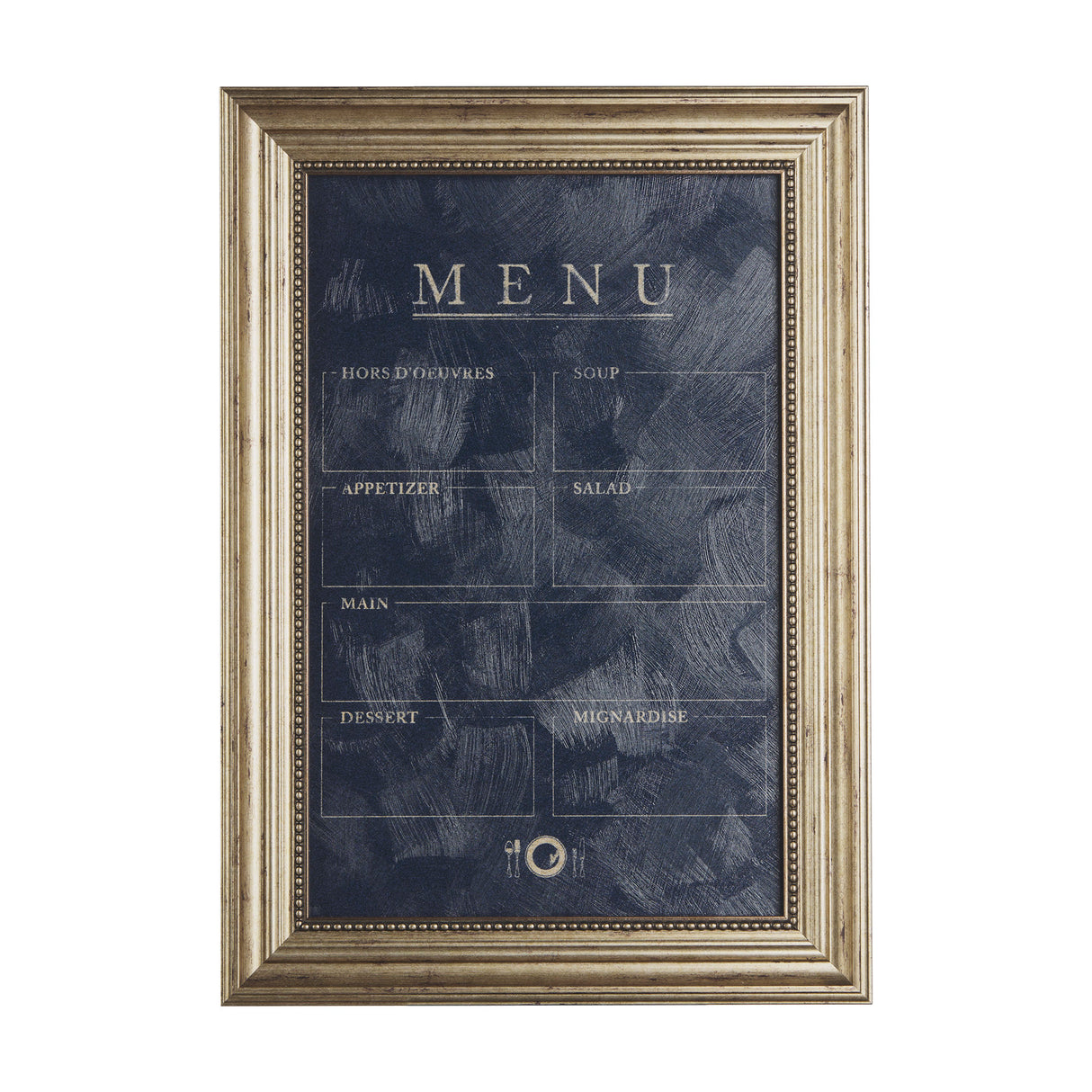 MENU II by Mercana Studio a Hand Embellished Textured Framed Art Print Matted under Glass from Mercana - Luna Furniture