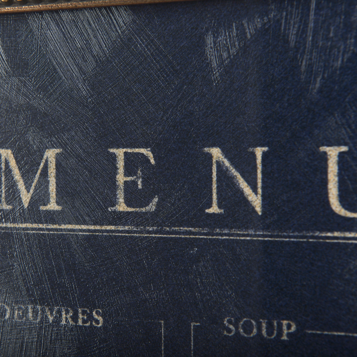MENU II by Mercana Studio a Hand Embellished Textured Framed Art Print Matted under Glass from Mercana - Luna Furniture