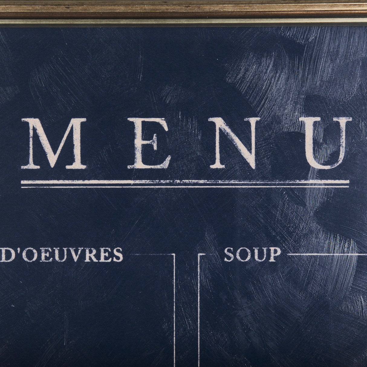 MENU II by Mercana Studio a Hand Embellished Textured Framed Art Print Matted under Glass from Mercana - Luna Furniture