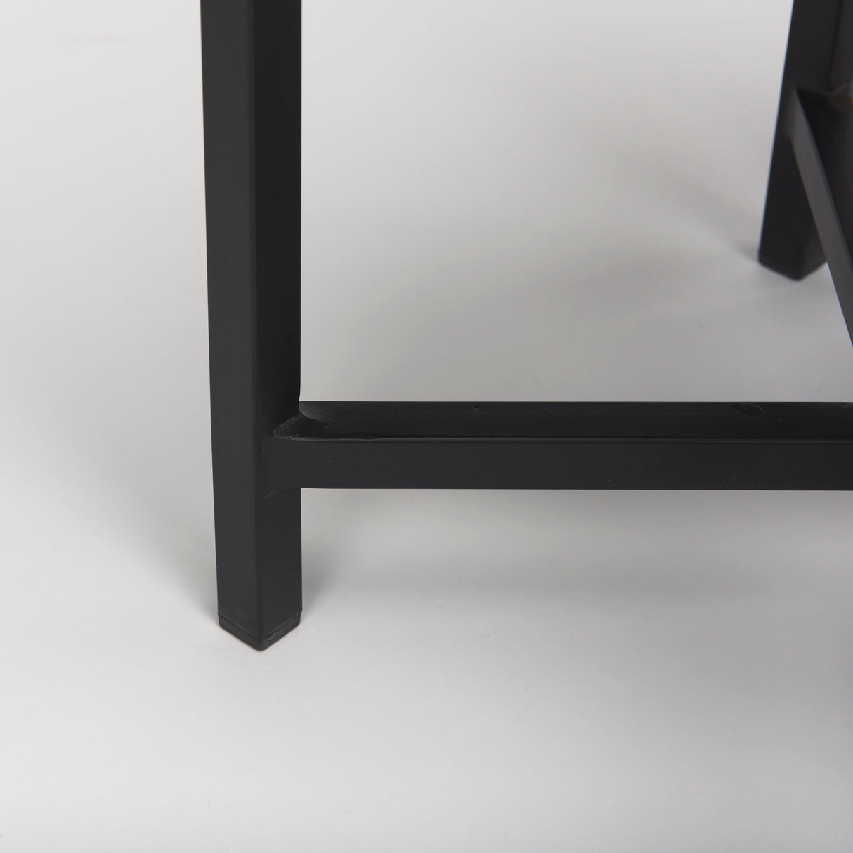 Lucas III (Set of 2) 15L x 15W; 12L x 12W White Marble W/Black Iron Frame Accent Tables from Mercana - Luna Furniture