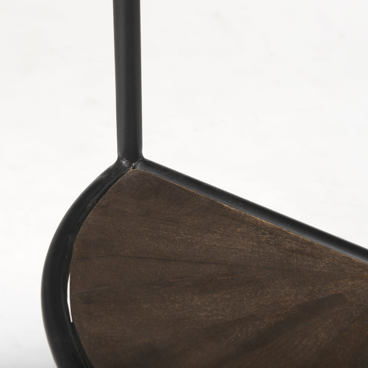 Arlo 20.5L x 20.5W x 24.4H Brown Wood W/Black Metal End Table from Mercana - Luna Furniture