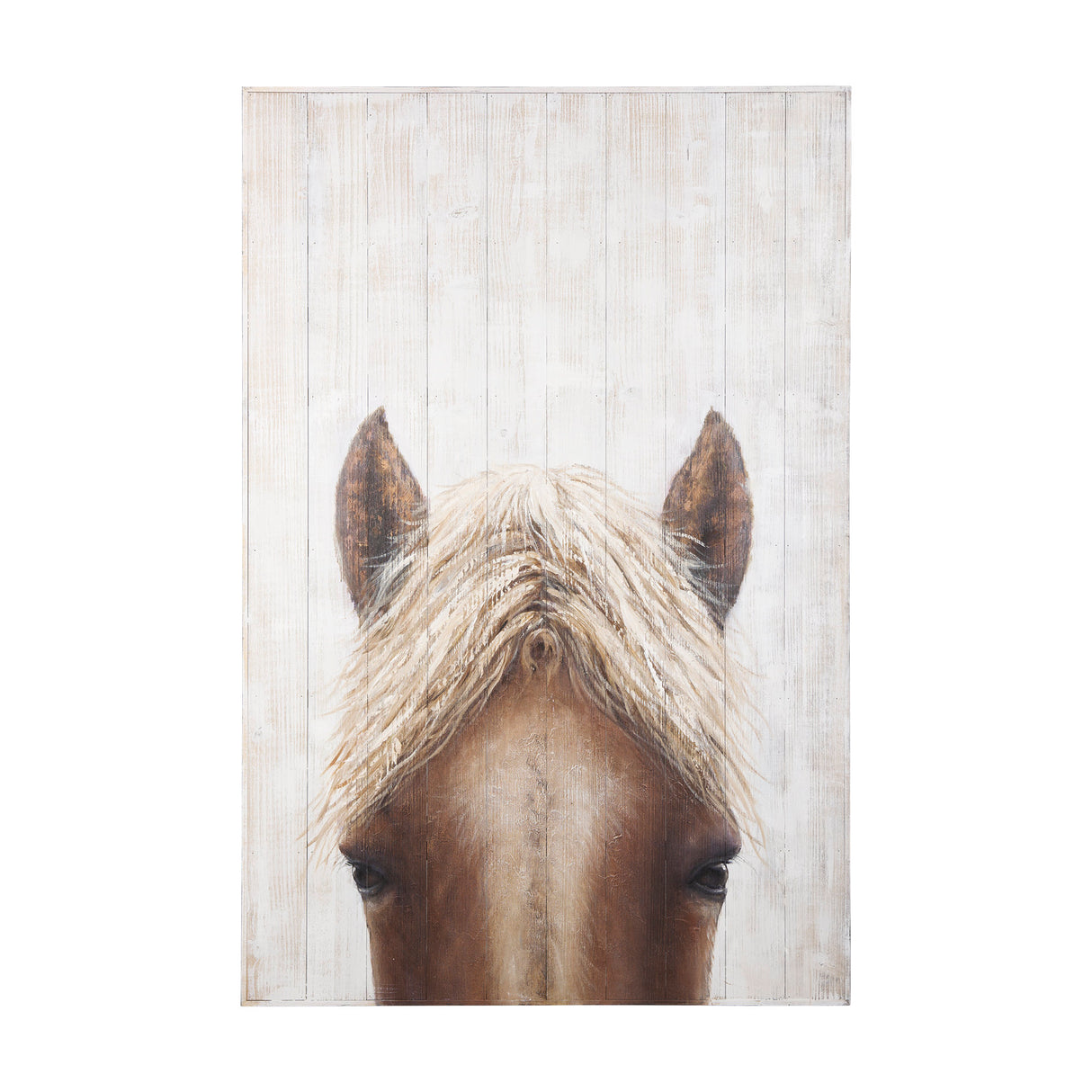Horse Fringe Painting on Wood from Mercana - Luna Furniture