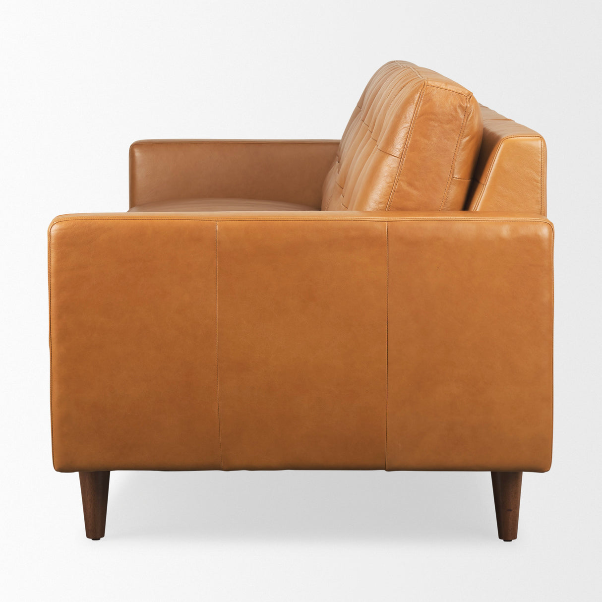 Olaf 88.2L x 37.8W x 35.0H Tan Leather Sofa from Mercana - Luna Furniture