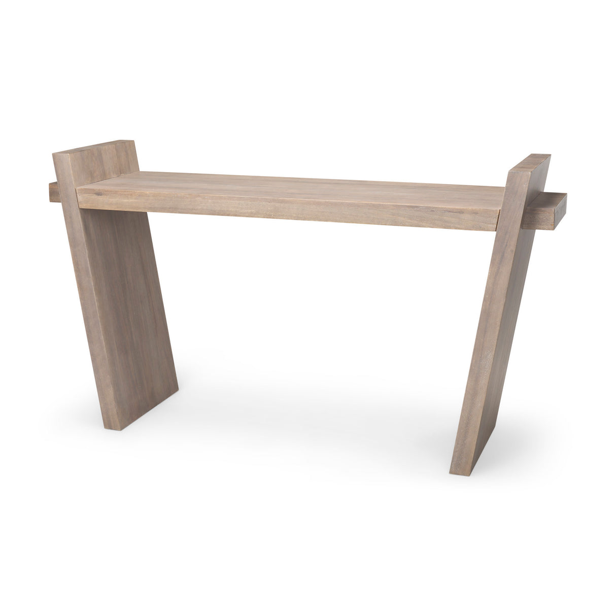 Elaine III 60L x 16W Brown Wood Angled Leg Console Table from Mercana - Luna Furniture