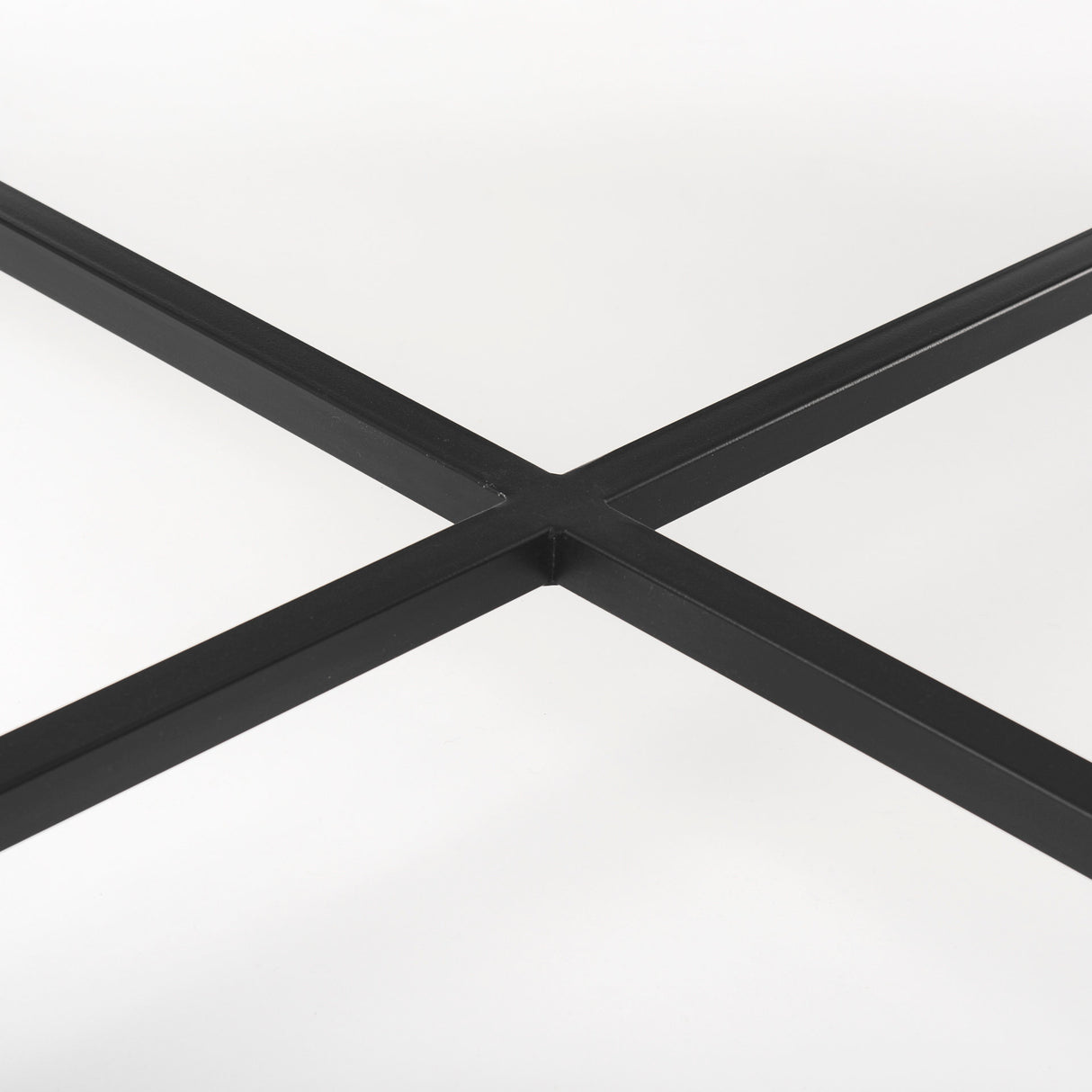 Lucas 30x30 White Marble Top Black Metal Base Coffee Table from Mercana - Luna Furniture