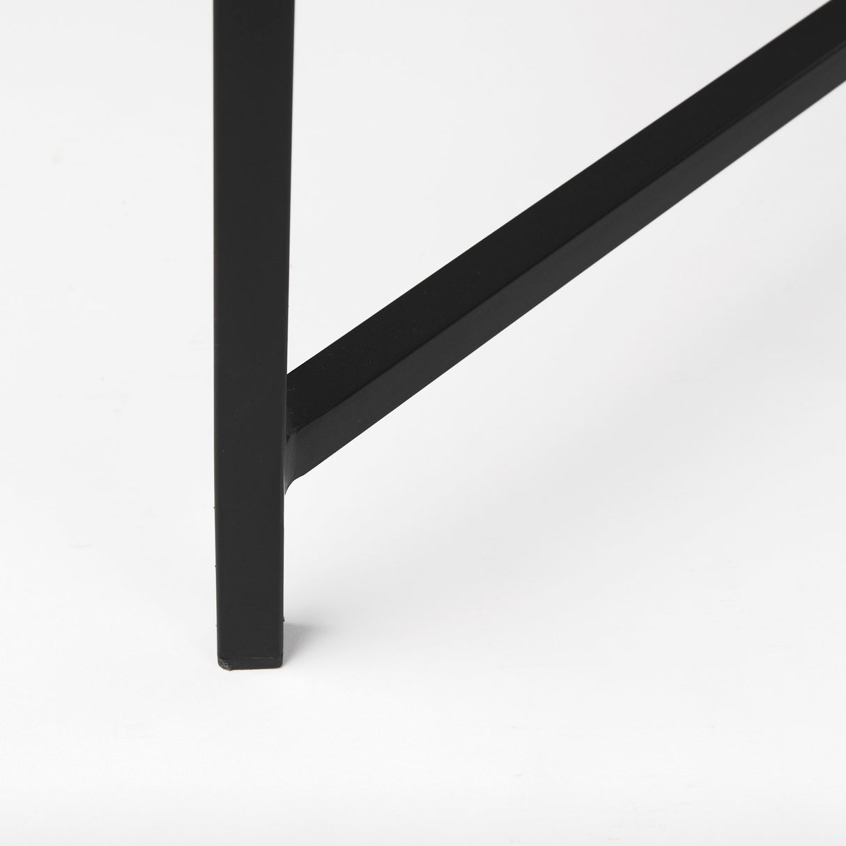 Lucas 30x30 White Marble Top Black Metal Base Coffee Table from Mercana - Luna Furniture