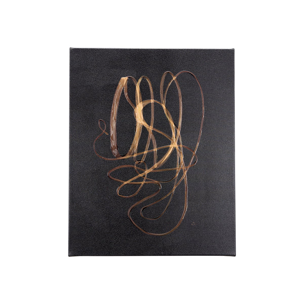 Lines V by Mercana Studio a Hand Embellished Textured Canvas