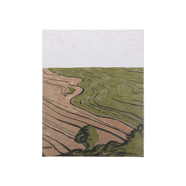 Farmland Spring II by Mercana Studio a Hand Embellished Textured Canvas