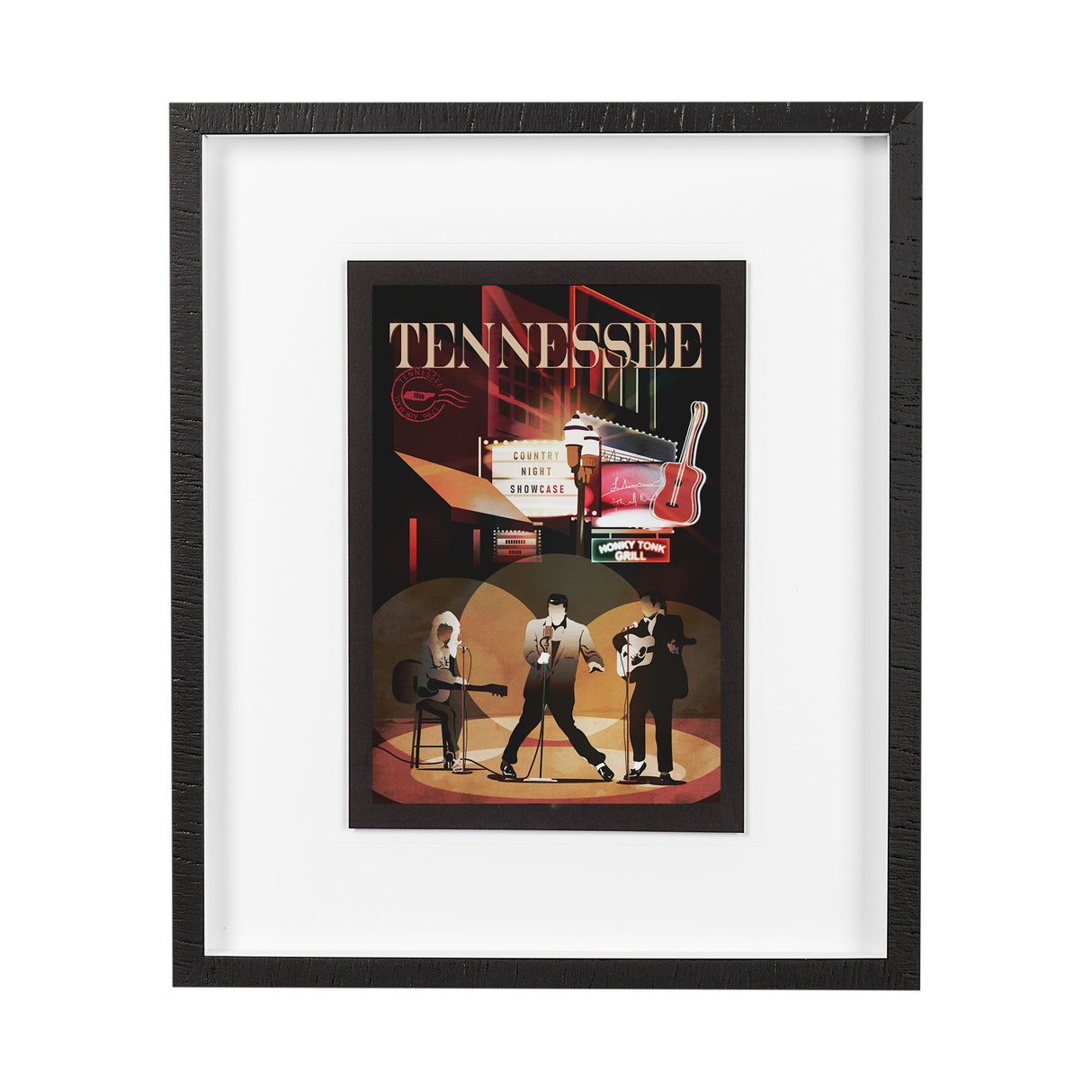 Tennessee Go USA (M) by Mercana Studio a Framed Art Print Matted under Glass from Mercana - Luna Furniture