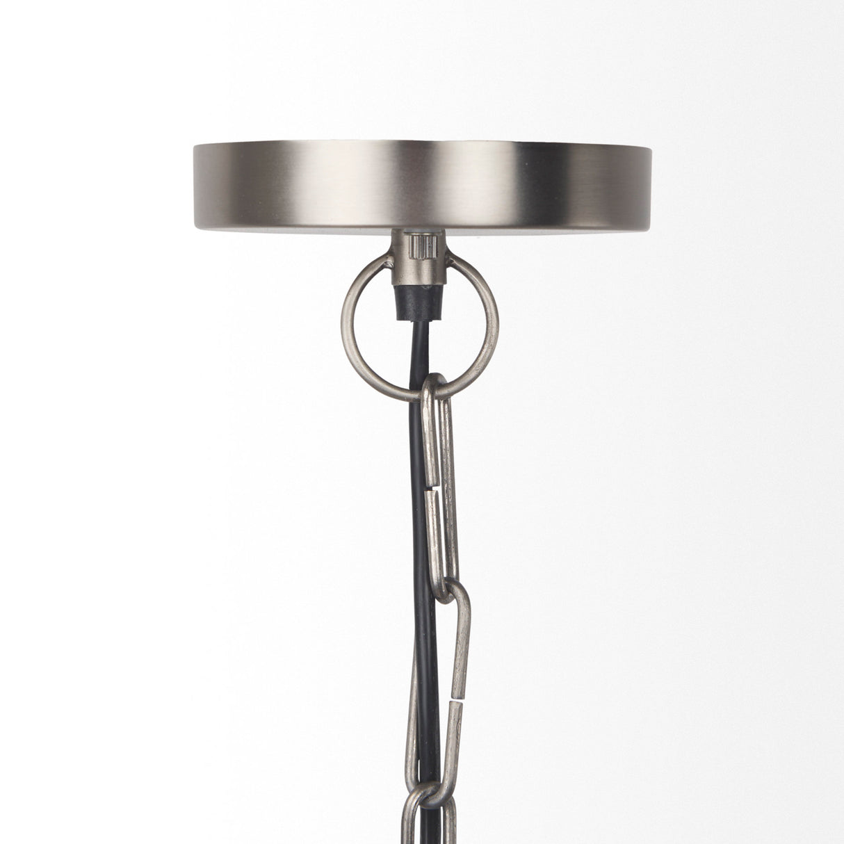 Leighton 15.0L x 15.0W x 20.0H Antique Nickel Pendant Light from Mercana - Luna Furniture