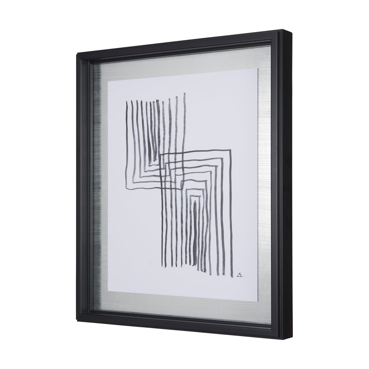 Lines II by Mercana Studio a Hand Embellished Textured Framed Art Print Matted under Glass from Mercana - Luna Furniture