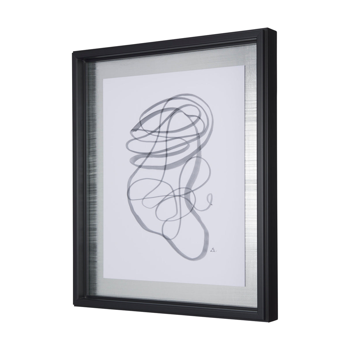 Lines VI by Mercana Studio a Hand Embellished Textured Framed Art Print Matted under Glass from Mercana - Luna Furniture