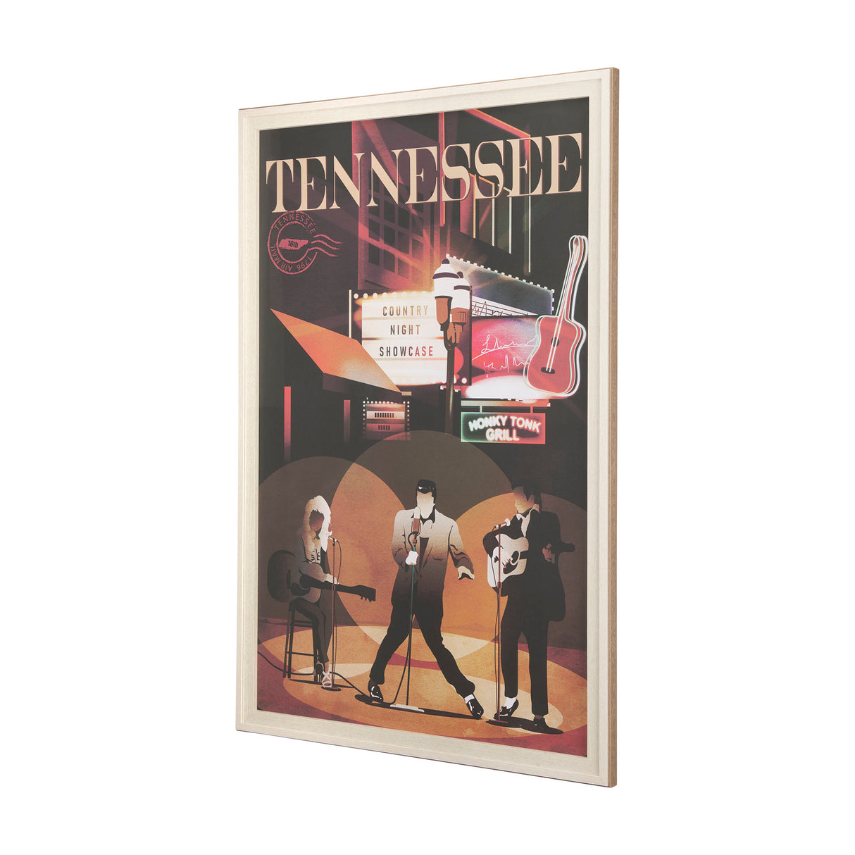 Tennessee Go USA (XL) by Mercana Studio a Hand Embellished Decograph Framed Art Print under Glass from Mercana - Luna Furniture