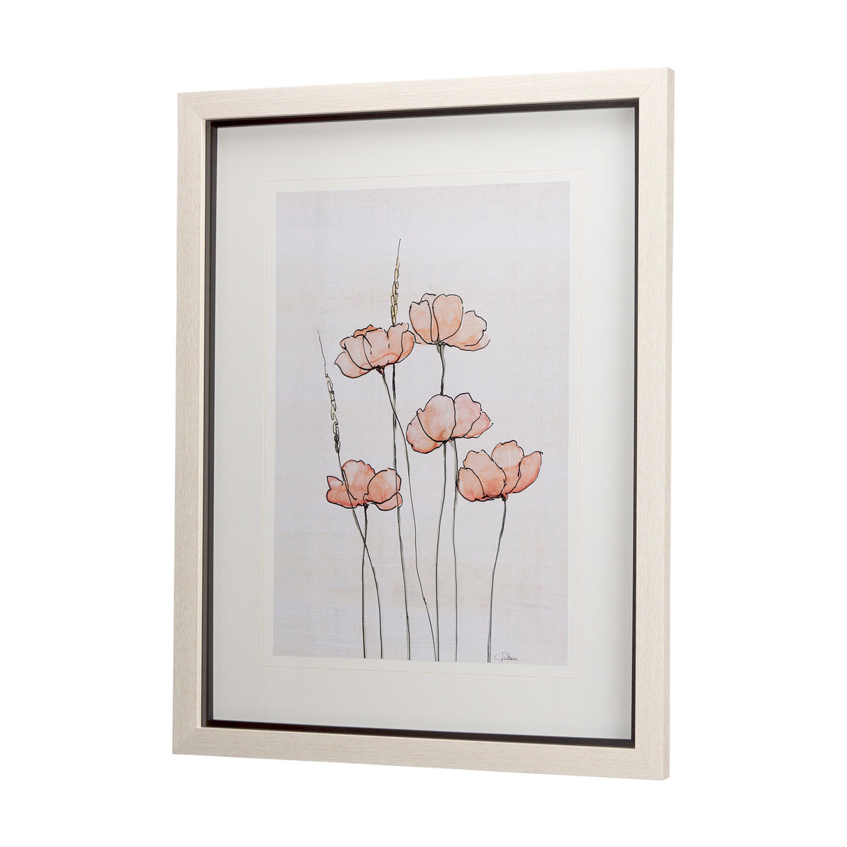 Meadow flowers II by Mercana Studio a Hand Embellished Textured Framed Art Print Matted under Glass from Mercana - Luna Furniture