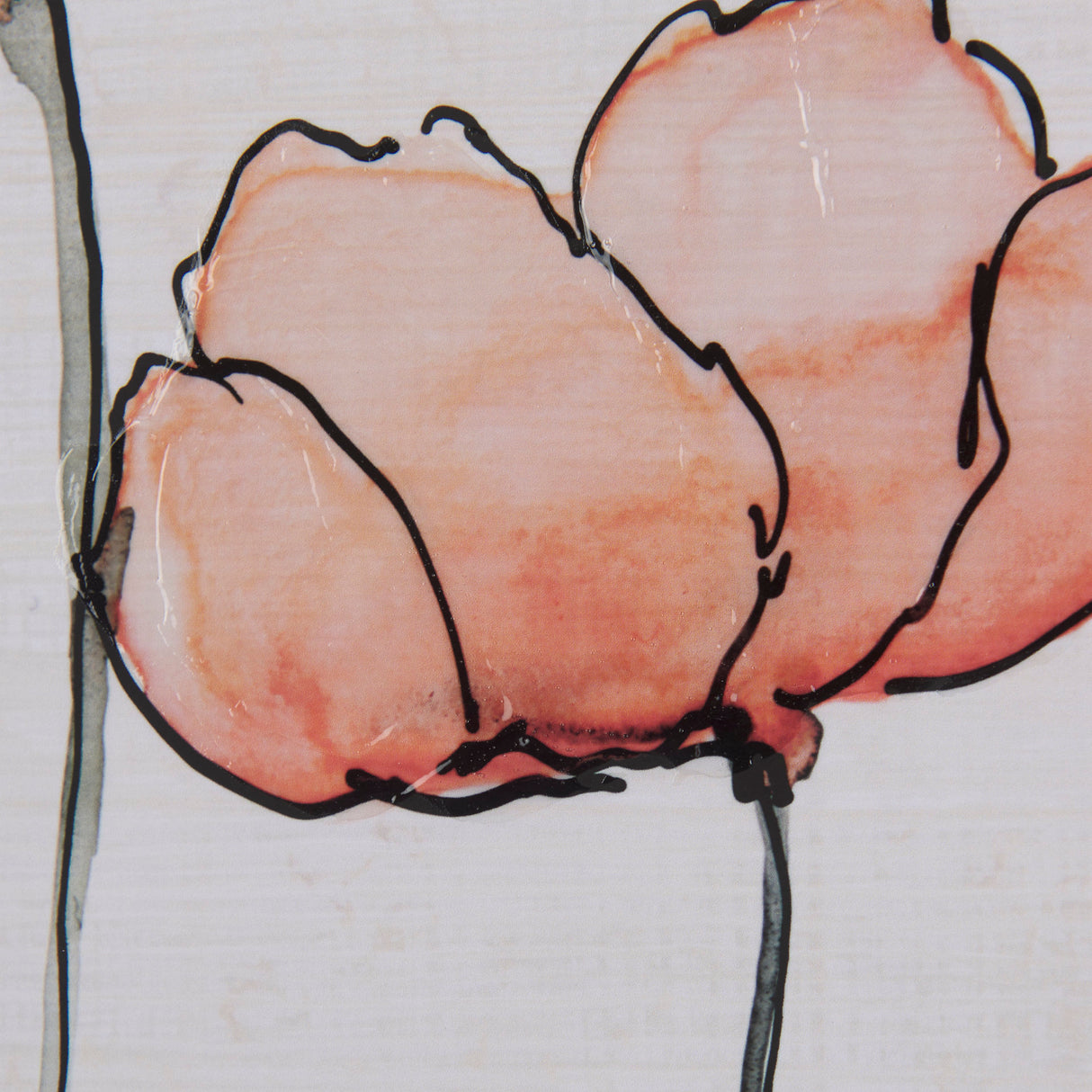 Meadow flowers II by Mercana Studio a Hand Embellished Textured Framed Art Print Matted under Glass from Mercana - Luna Furniture