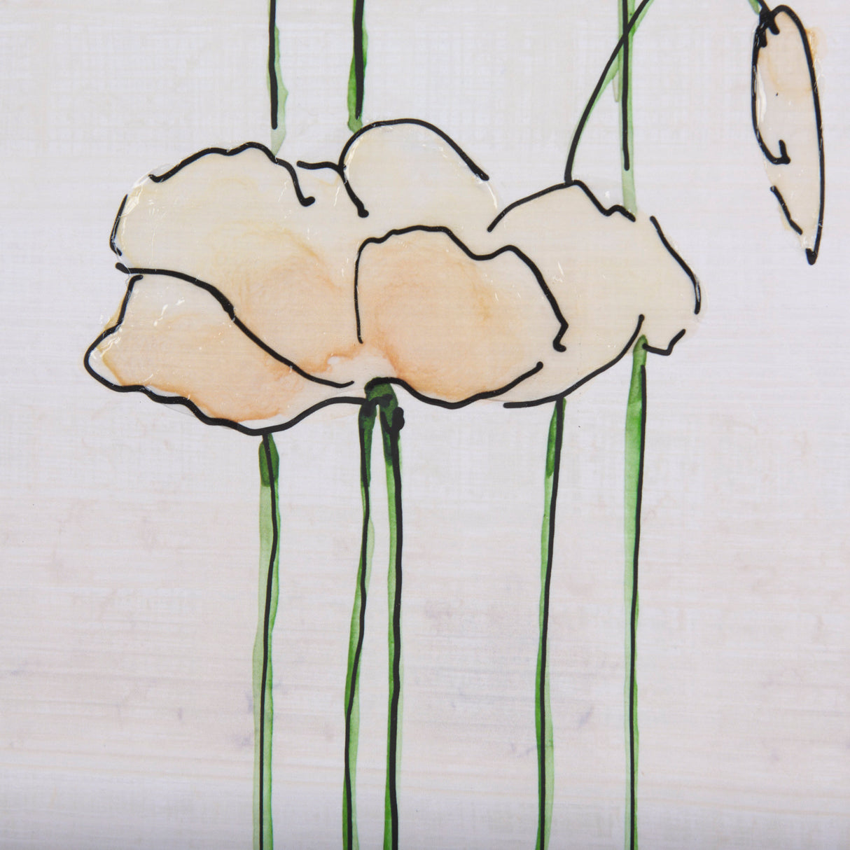 Meadow flowers IV by Mercana Studio a Hand Embellished Textured Framed Art Print Matted under Glass from Mercana - Luna Furniture