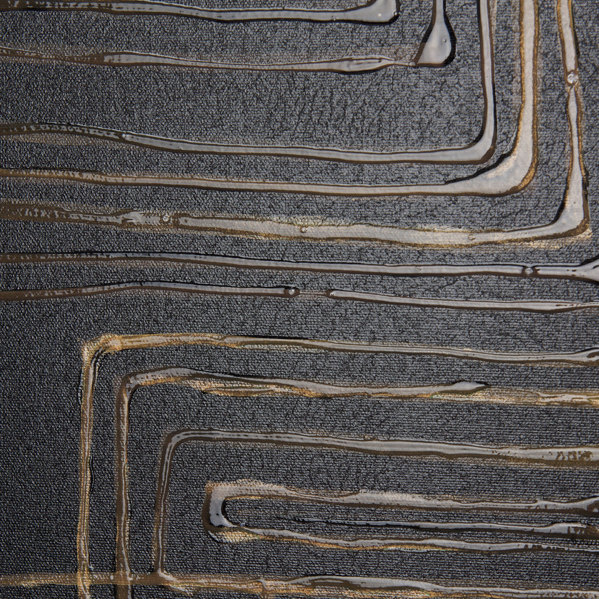 Lines I by Mercana Studio a Hand Embellished Textured Canvas from Mercana - Luna Furniture