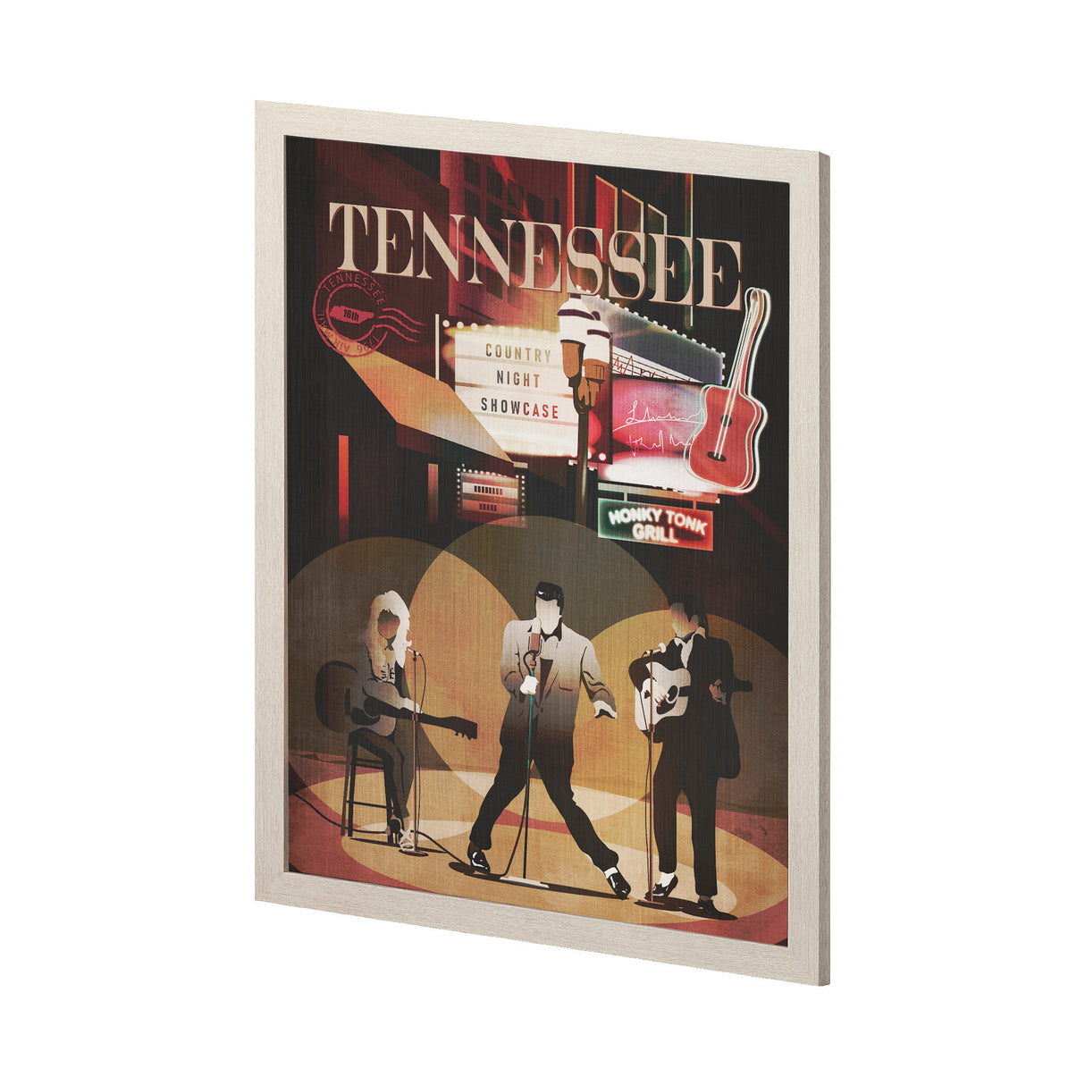 Tennessee Go USA (L) by Mercana Studio a Hand Embellished Decograph Framed Art Print from Mercana - Luna Furniture
