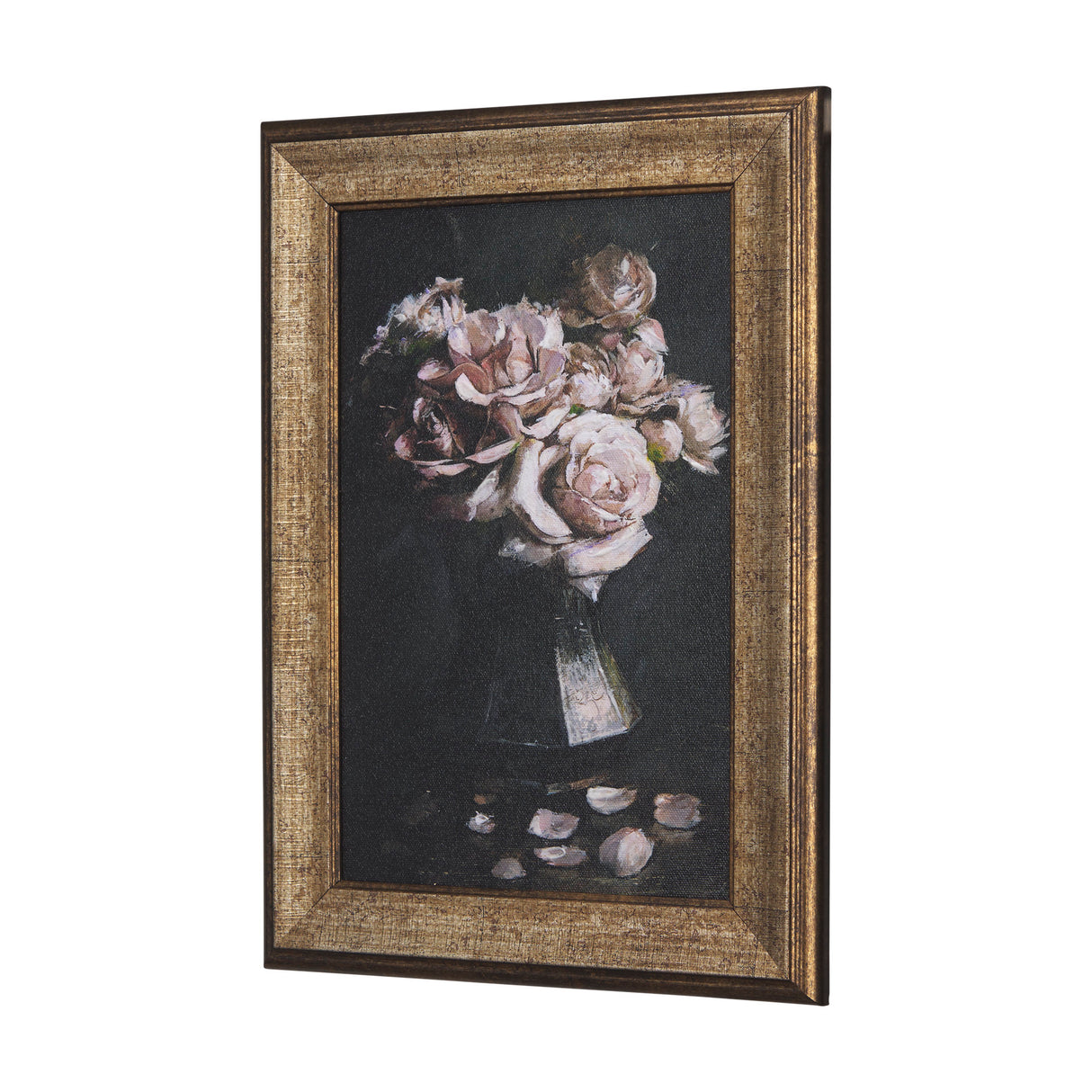 Still Life Flowers I by Mercana Studio a Hand Embellished Textured Framed Art Print from Mercana - Luna Furniture