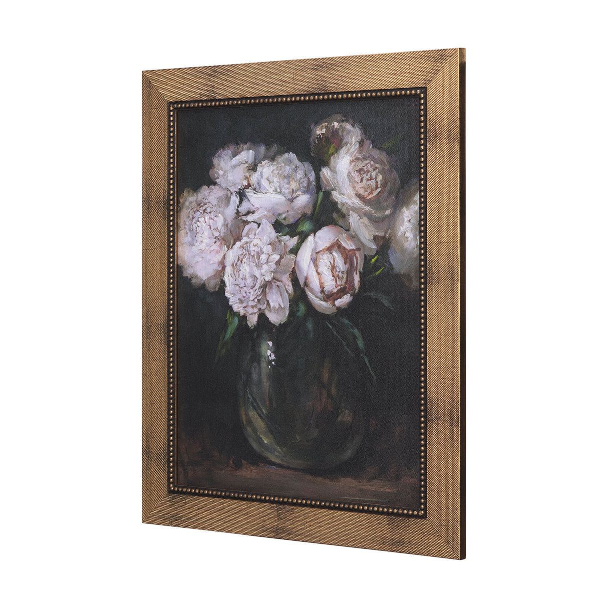 Still Life Flowers I by Mercana Studio a Hand Embellished Textured Framed Art Print from Mercana - Luna Furniture