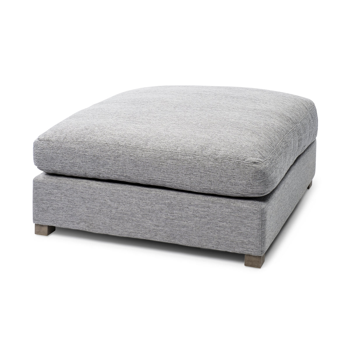 Valence 38.6L x 38.6W x 17.7H Castlerock Gray Full Size Ottoman Sectional Piece from Mercana - Luna Furniture