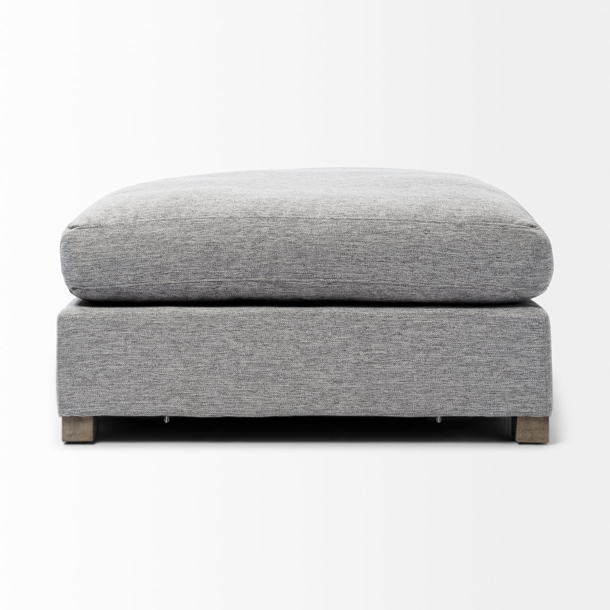 Valence 38.6L x 38.6W x 17.7H Castlerock Gray Full Size Ottoman Sectional Piece from Mercana - Luna Furniture