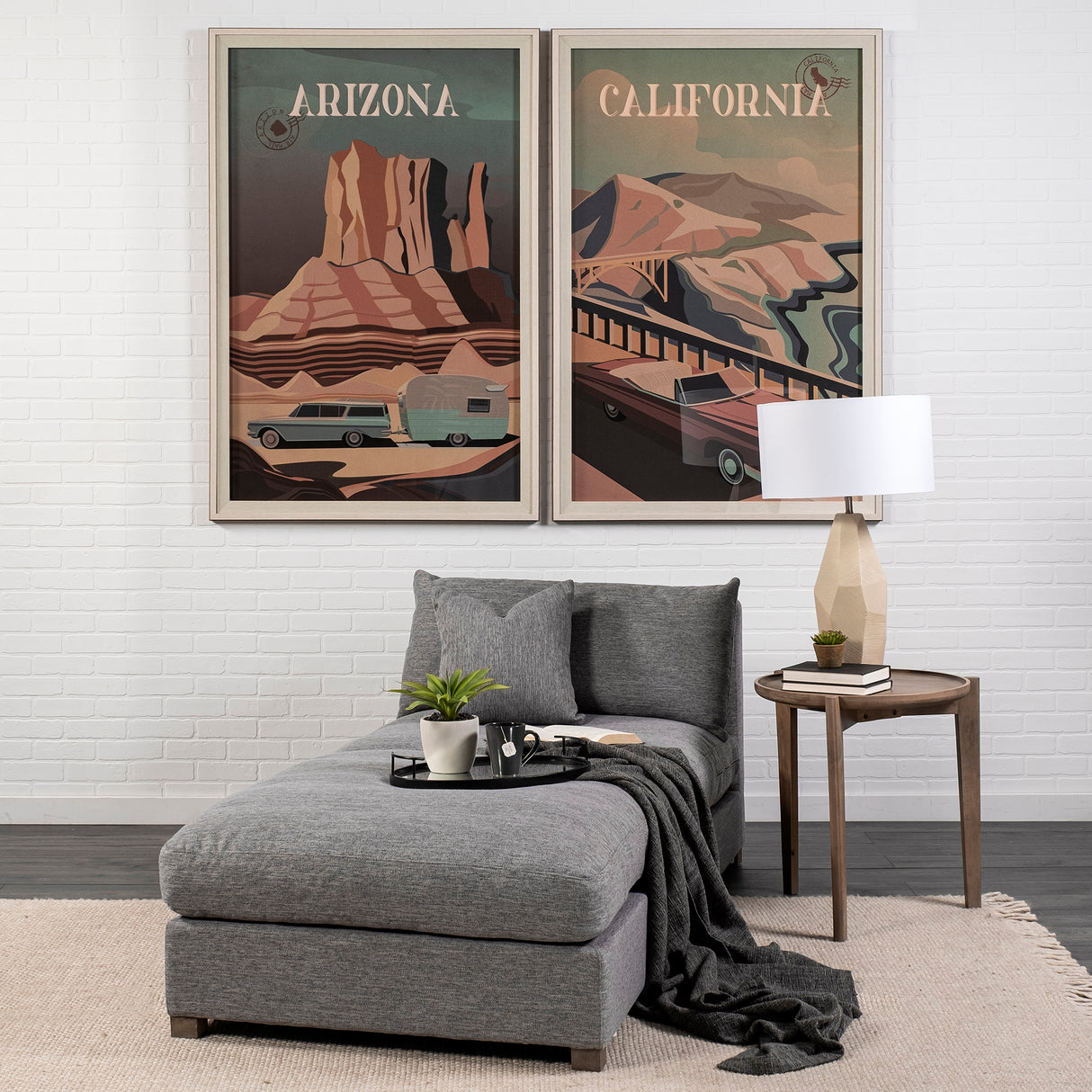 Valence 38.6L x 38.6W x 17.7H Castlerock Gray Full Size Ottoman Sectional Piece from Mercana - Luna Furniture
