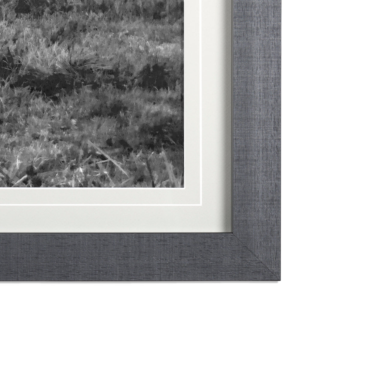 Grey & White Barn Ii by Mercana Studio Hand Embellished Textured Framed Photo Art Print Matted under from Mercana - Luna Furniture