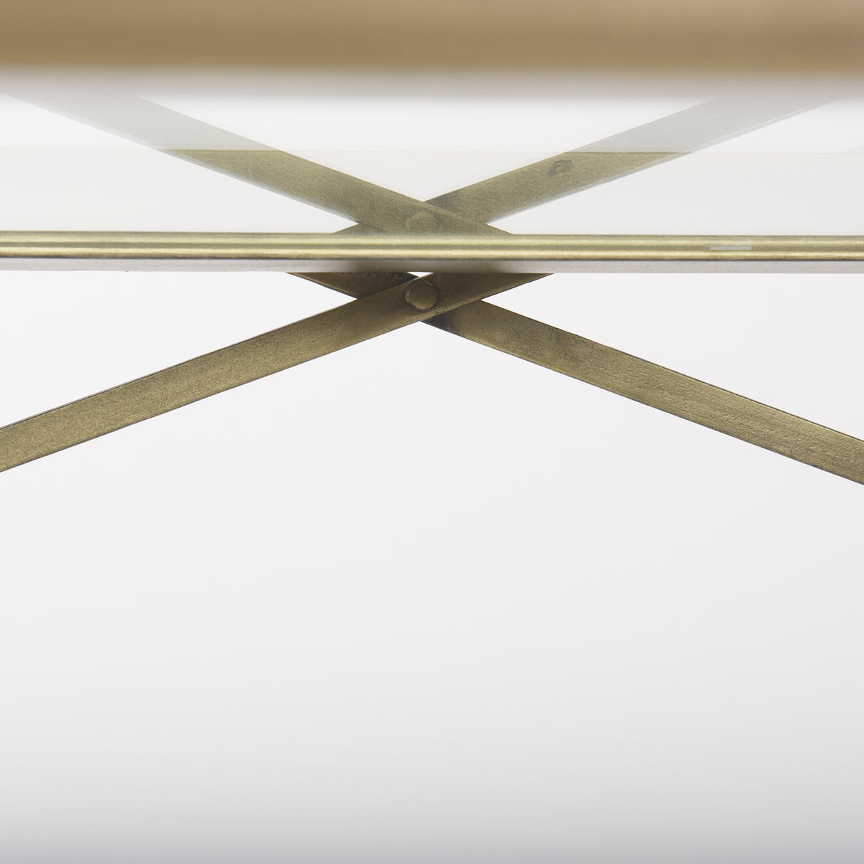 Trey 72.0L x 16.0W x 30.0H Gold Metal W/Glass Console Table from Mercana - Luna Furniture