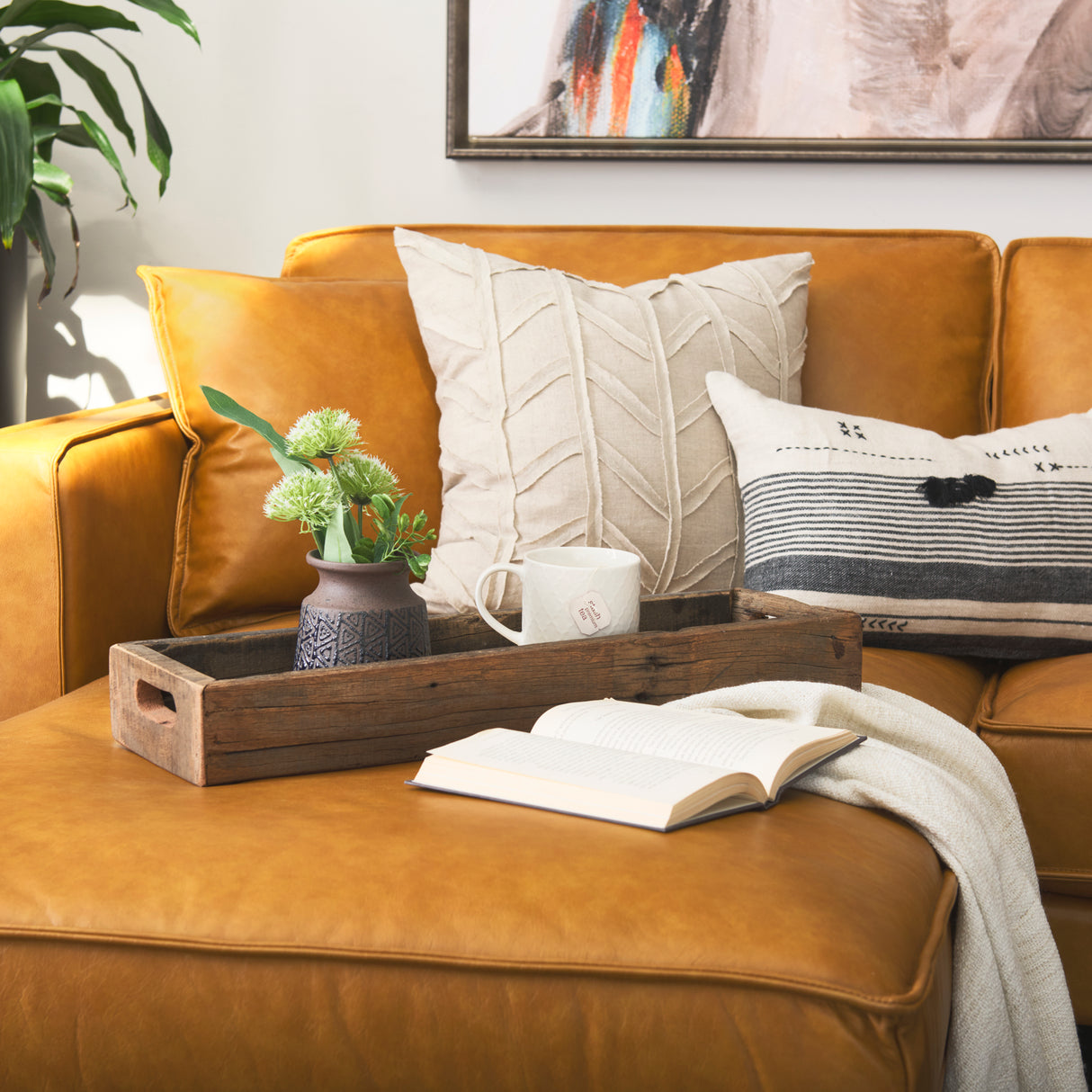 Vernon (Small) 24L x 7W Brown Reclaimed Wood Tray from Mercana - Luna Furniture