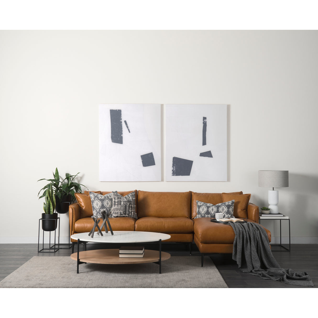 The Shapes I by Mercana Studio a Hand Embellished Textured Canvas from Mercana - Luna Furniture