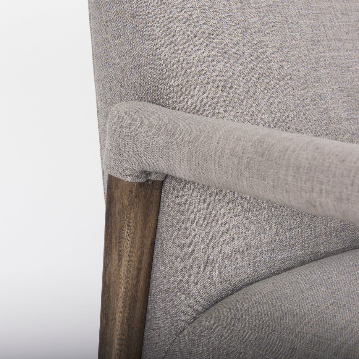 Palisades Gray Fabric w/ Brown Wood Frame Accent Chair from Mercana - Luna Furniture