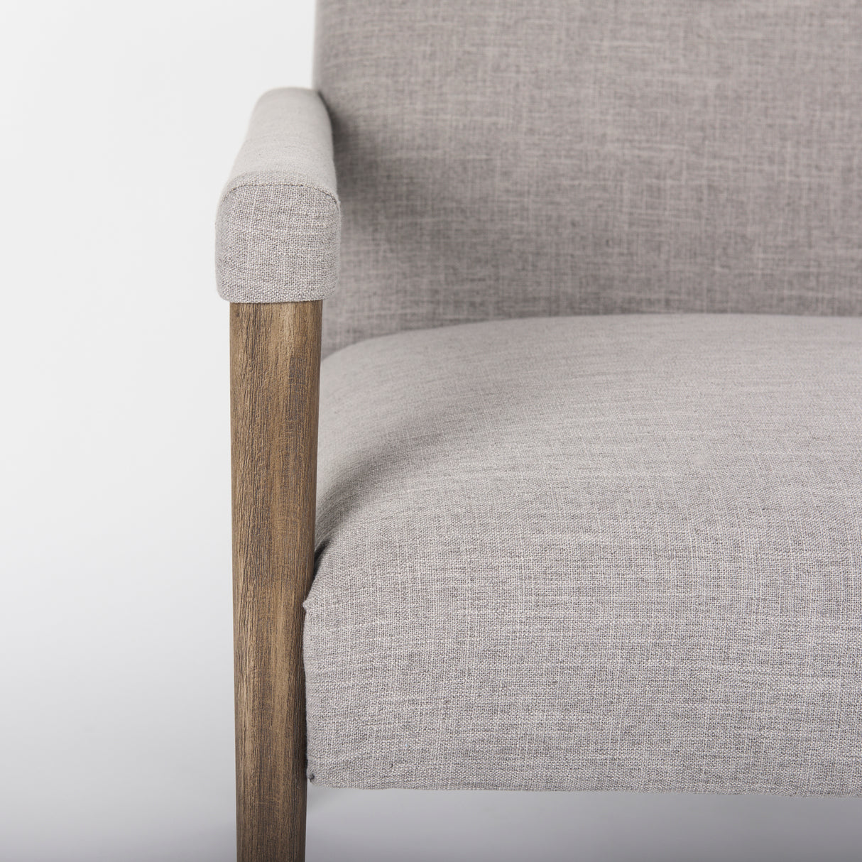 Palisades Gray Fabric w/ Brown Wood Frame Accent Chair from Mercana - Luna Furniture