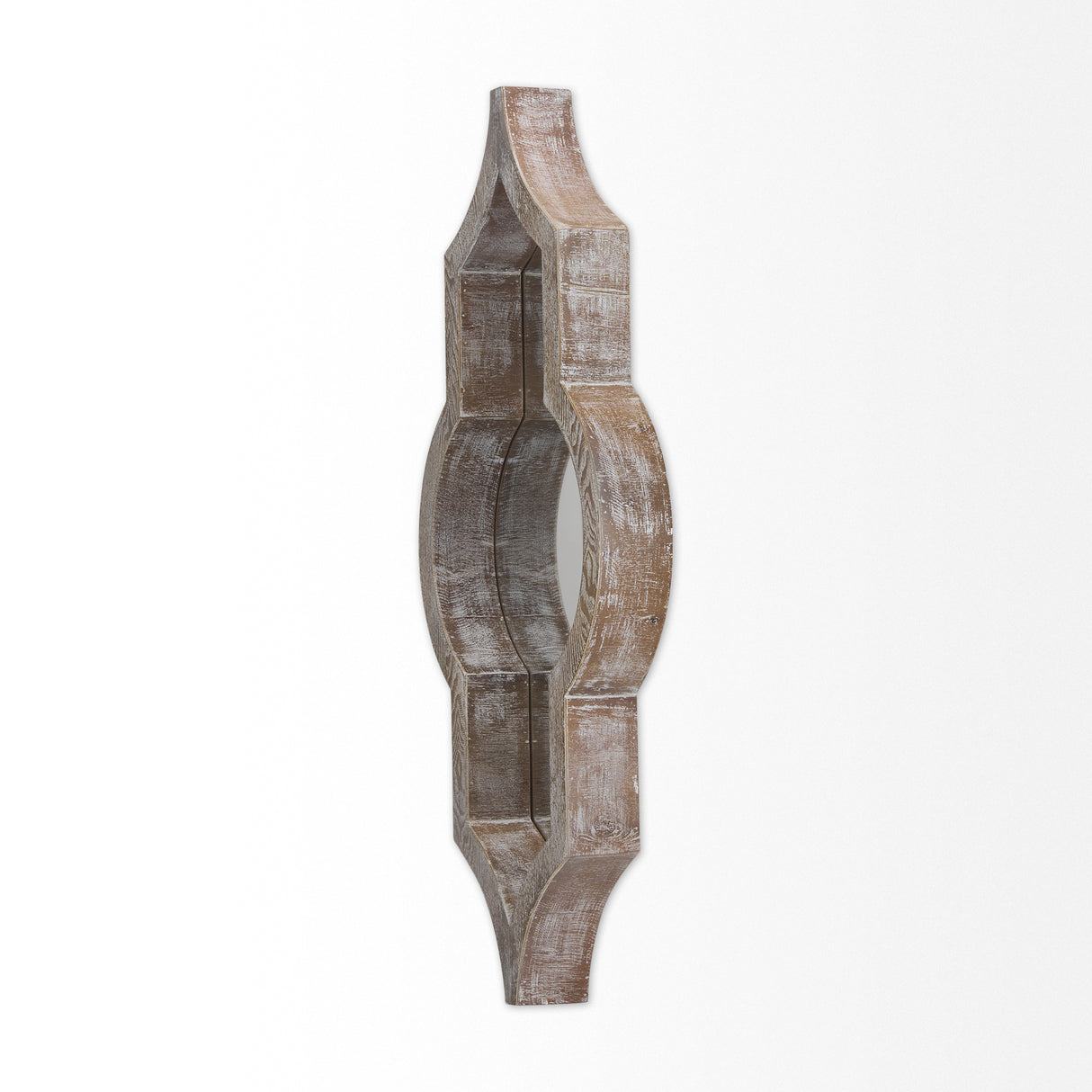 Tamanar 15.0 x 3.0 x 34.1 Light Brown Wood Frame Wall Mirror from Mercana - Luna Furniture