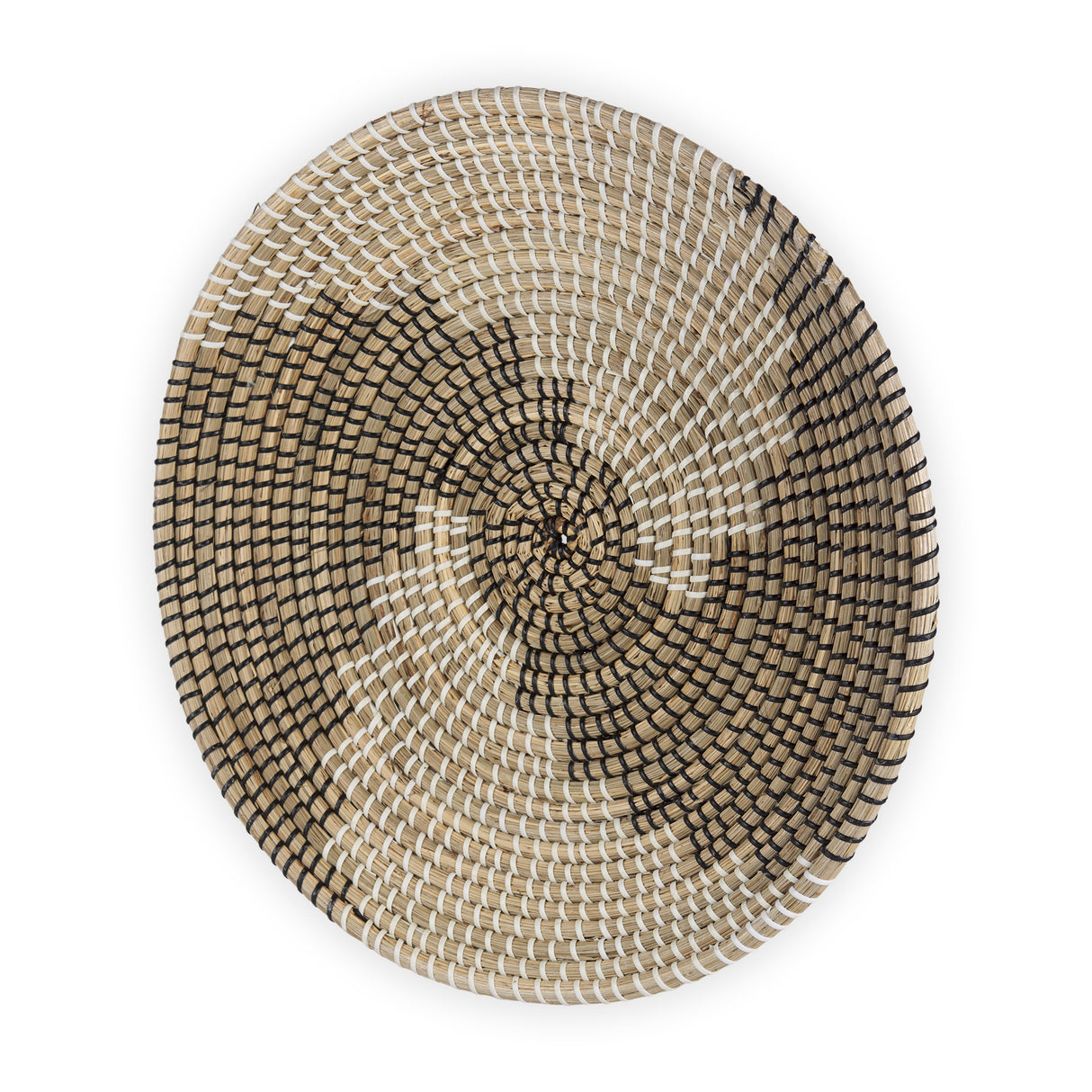 Luna 18.0L x 18.0W x 3.0H Large Light Brown Seagrass Round Wall Hanging Plate from Mercana - Luna Furniture
