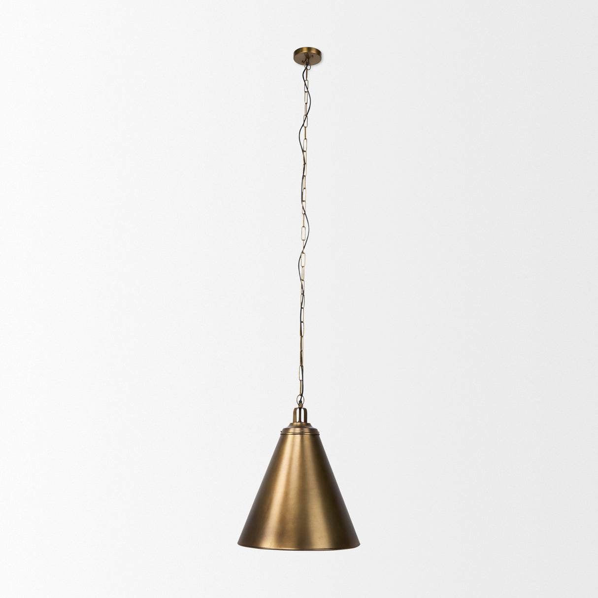 Fenton 18.0L x 18.0W x 23.0H Gold W/Gold Accents Pendant Light from Mercana - Luna Furniture