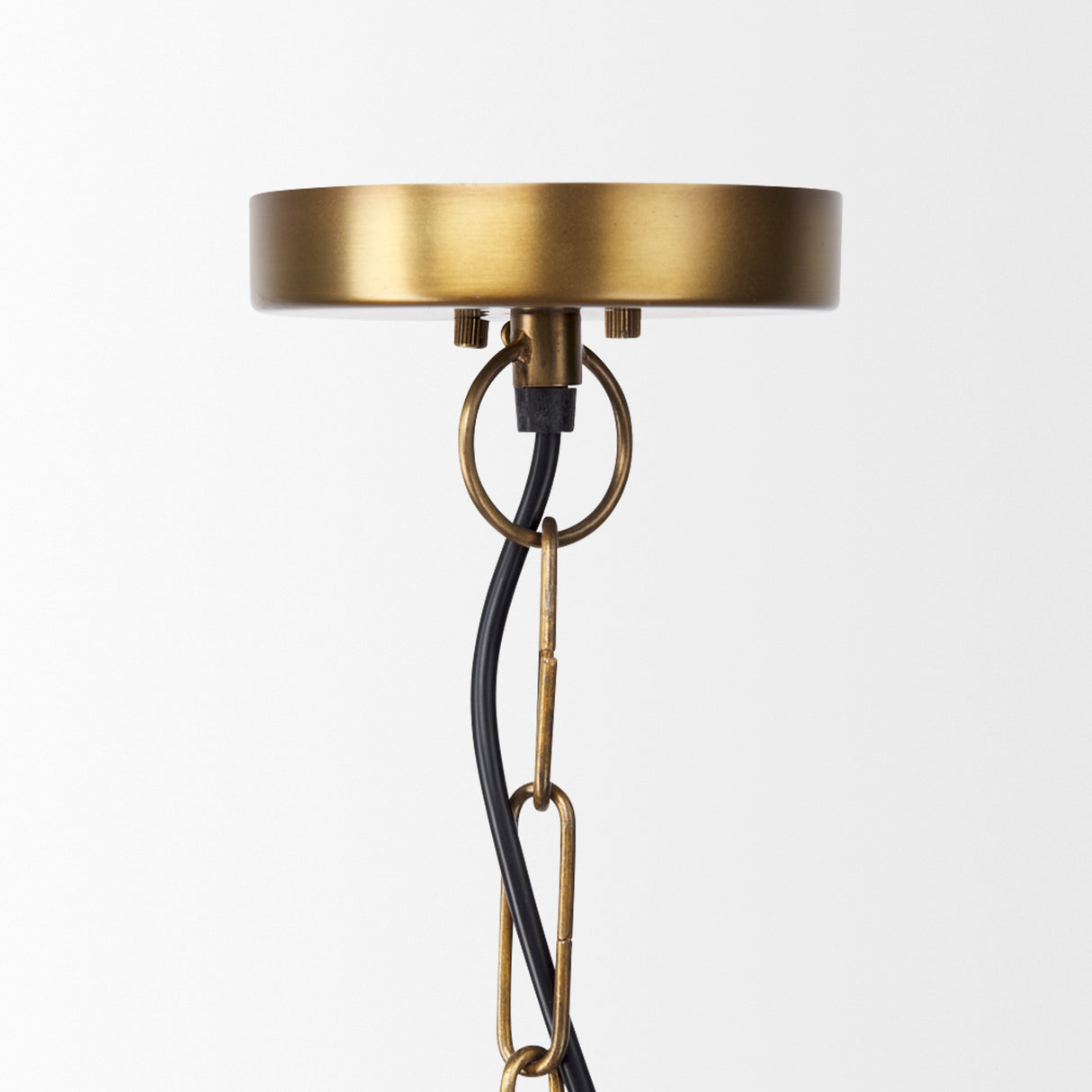 Fenton 18.0L x 18.0W x 23.0H Gold W/Gold Accents Pendant Light from Mercana - Luna Furniture