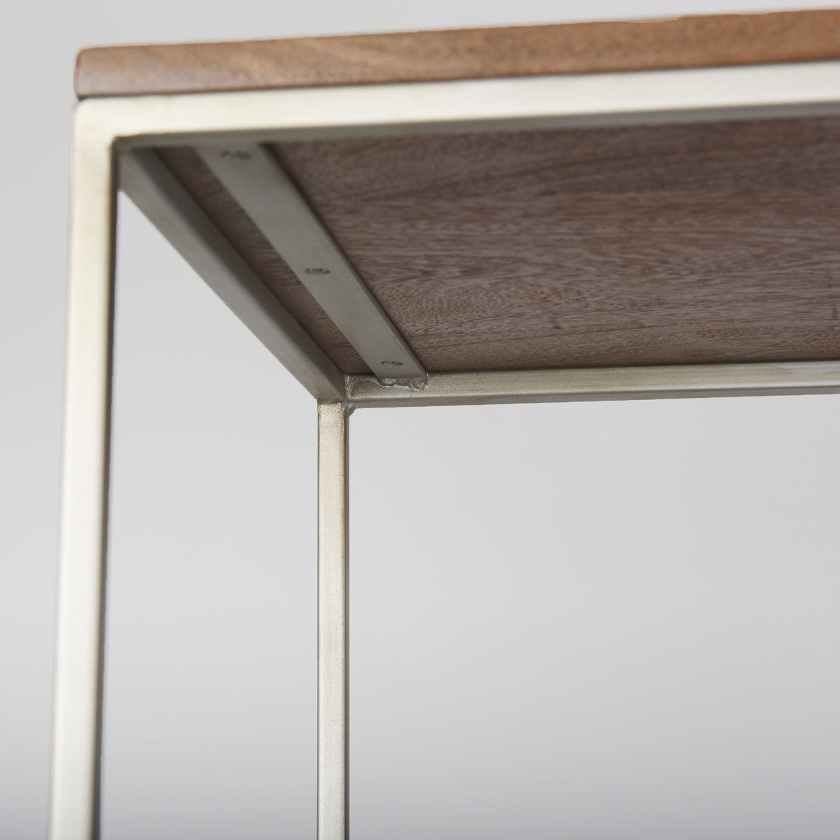 Morris III 47.25 X 15 X 75.5 Brown Wood and Silver Metal Frame 6 Shelf Shelving Unit from Mercana - Luna Furniture