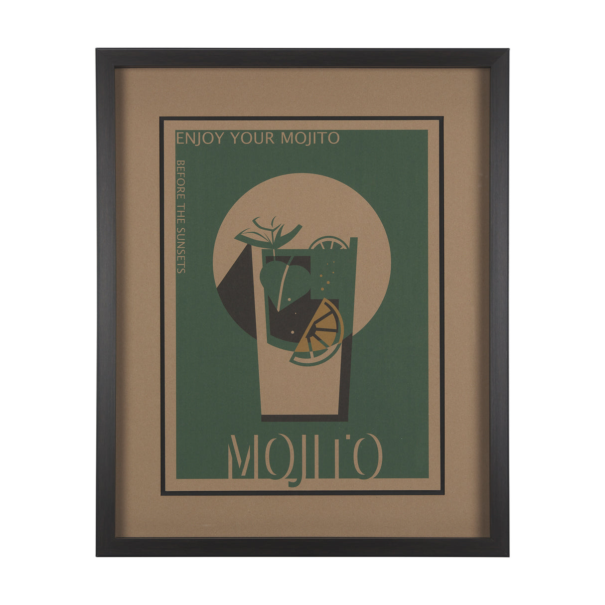 Mojito by Simeng a Framed Art Print Matted under Glass from Mercana - Luna Furniture