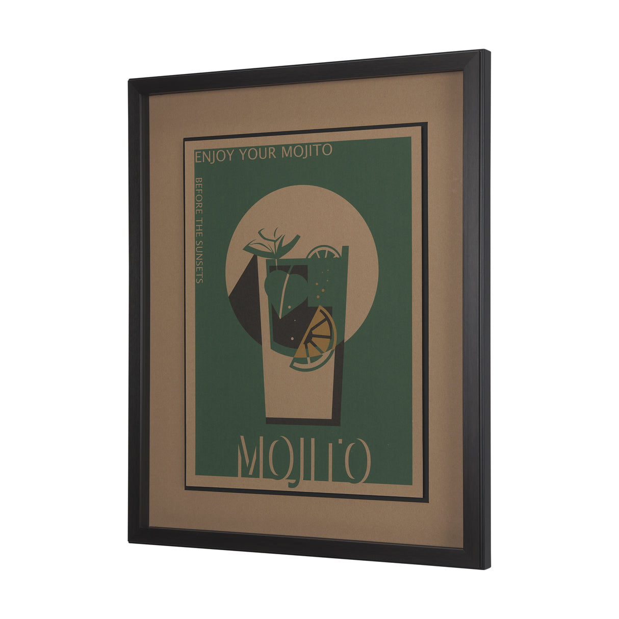 Mojito by Simeng a Framed Art Print Matted under Glass from Mercana - Luna Furniture
