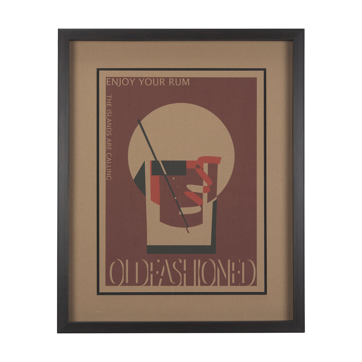 Rum by Simeng a Framed Art Print Matted under Glass from Mercana - Luna Furniture
